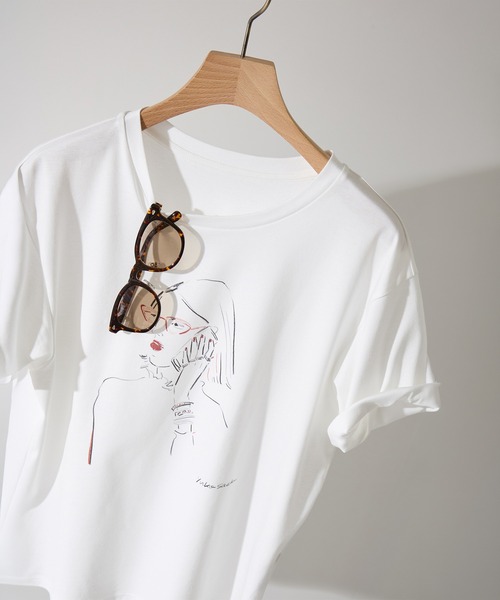 ROPE'(ロペ)の「【YUKO SAEKI for ROPE’・コラボレーション】プリントTシャツ/イージーケア(Tシャツ/カットソー・レディース・ホワイト系その他3/ホワイト系その他/ホワイト系その他2・FREE)」の13枚目の写真