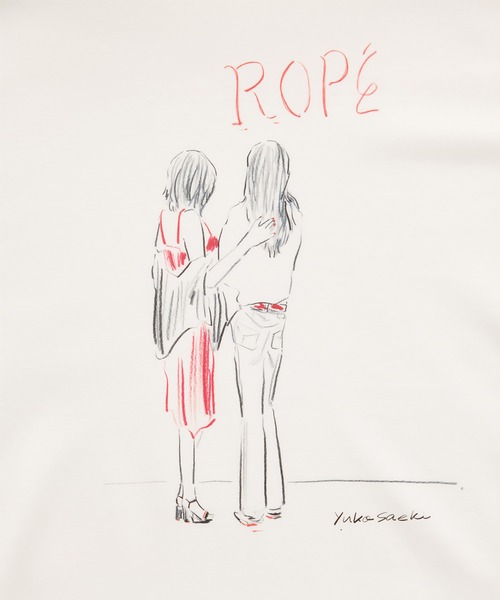 ROPE'(ロペ)の「【YUKO SAEKI for ROPE’・コラボレーション】プリントTシャツ/イージーケア(Tシャツ/カットソー・レディース・ホワイト系その他3/ホワイト系その他/ホワイト系その他2・FREE)」の5枚目の写真