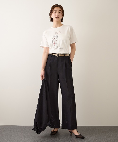 ROPE'(ロペ)の「【YUKO SAEKI for ROPE’・コラボレーション】プリントTシャツ/イージーケア(Tシャツ/カットソー・レディース・ホワイト系その他3/ホワイト系その他/ホワイト系その他2・FREE)」の6枚目の写真