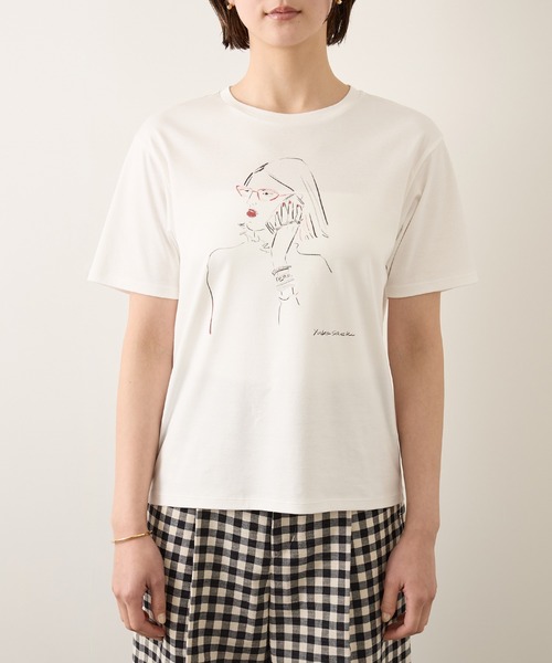 ROPE'(ロペ)の「【YUKO SAEKI for ROPE’・コラボレーション】プリントTシャツ/イージーケア(Tシャツ/カットソー・レディース・ホワイト系その他3/ホワイト系その他/ホワイト系その他2・FREE)」の18枚目の写真