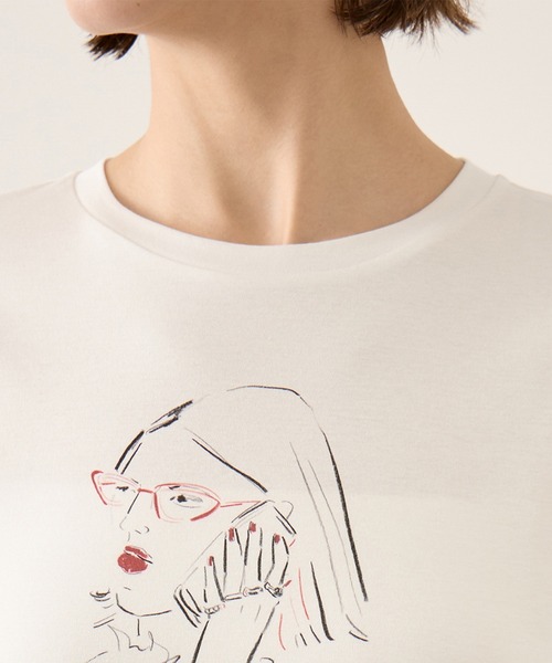 ROPE'(ロペ)の「【YUKO SAEKI for ROPE’・コラボレーション】プリントTシャツ/イージーケア(Tシャツ/カットソー・レディース・ホワイト系その他3/ホワイト系その他/ホワイト系その他2・FREE)」の21枚目の写真
