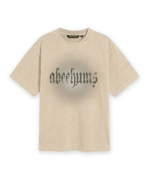 ABEEHUMS(アビハムズ)の「ピグメントダイングスター半袖Tシャツ ABH365-111 ベージュ(Tシャツ/カットソー・レディース・ベージュ・SMALL/MEDIUM)」の1枚目の写真