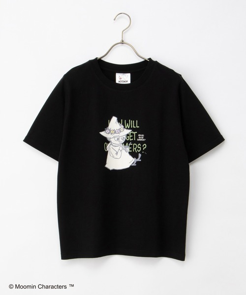 Honeys(ハニーズ)の「【UVカット】ムーミン/半袖Tシャツ(Tシャツ/カットソー・レディース・オレンジ/ブラック/ブラウン系その他/グレイッシュベージュ/ピンク系その他・L/LL/M)」の9枚目の写真