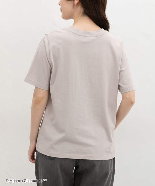 Honeys(ハニーズ)の「【UVカット】ムーミン/半袖Tシャツ(Tシャツ/カットソー・レディース・オレンジ/ブラック/ブラウン系その他/グレイッシュベージュ/ピンク系その他・L/LL/M)」の22枚目の写真