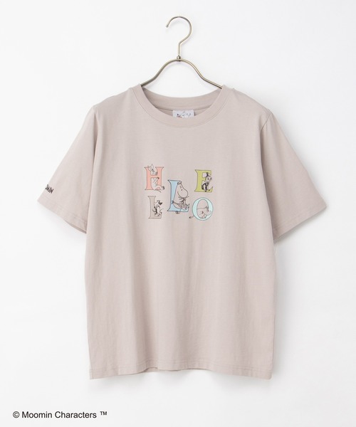 Honeys(ハニーズ)の「【UVカット】ムーミン/半袖Tシャツ(Tシャツ/カットソー・レディース・オレンジ/ブラック/ブラウン系その他/グレイッシュベージュ/ピンク系その他・L/LL/M)」の21枚目の写真
