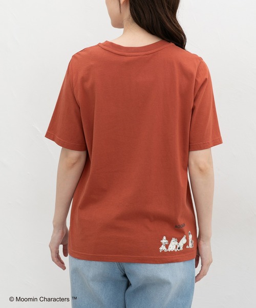 Honeys(ハニーズ)の「【UVカット】ムーミン/半袖Tシャツ(Tシャツ/カットソー・レディース・オレンジ/ブラック/ブラウン系その他/グレイッシュベージュ/ピンク系その他・L/LL/M)」の16枚目の写真