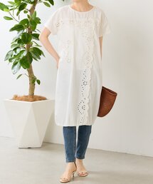BEARDSLEY（ビアズリー）の「フラワーカットワークパネル刺しゅうワンピ《15 quinze》（ワンピース）」
