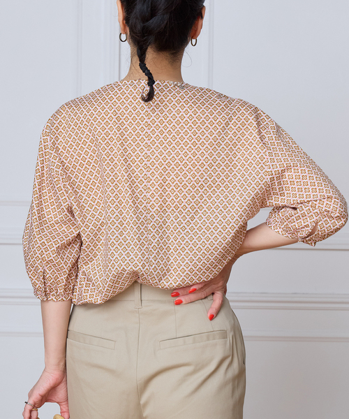 IENA LA BOUCLE(イエナラブークル)の「IENA LA BOUCLE リバティギャザーブラウス(シャツ/ブラウス・レディース・シャーベット・FREE)」の5枚目の写真