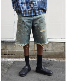 【MIYAGIHIDETAKA】Damaged Work Shorts