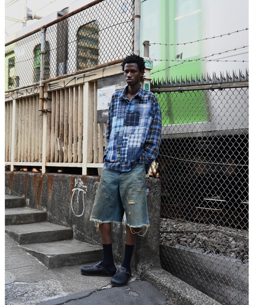 MIYAGIHIDETAKA(ミヤギヒデタカ)の「【MIYAGIHIDETAKA】Damaged Work Shorts(その他パンツ・メンズ・ホワイト/ブラック/インディゴブルー・L/XL)」の17枚目の写真