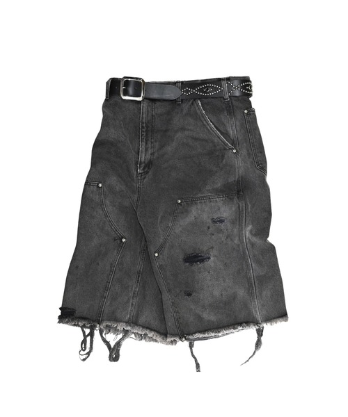 MIYAGIHIDETAKA(ミヤギヒデタカ)の「【MIYAGIHIDETAKA】Damaged Work Shorts(その他パンツ・メンズ・ホワイト/ブラック/インディゴブルー・L/XL)」の21枚目の写真