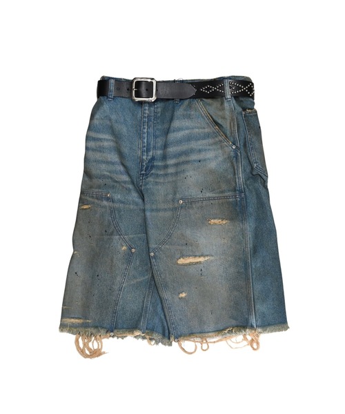 MIYAGIHIDETAKA(ミヤギヒデタカ)の「【MIYAGIHIDETAKA】Damaged Work Shorts(その他パンツ・メンズ・ホワイト/ブラック/インディゴブルー・L/XL)」の22枚目の写真
