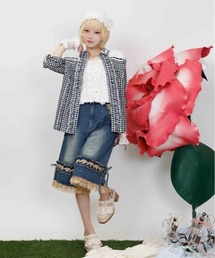myu:loret | フリルハーフデニムパンツ(デニムパンツ)