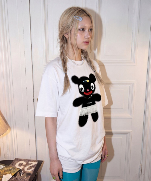 BLOW(ブロウ)の「DOSAN atelier x BLOW Greedy Tutu Bear(Tシャツ/カットソー・レディース・ホワイト・FREE)」の2枚目の写真