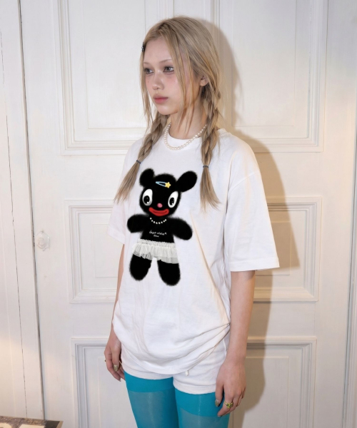 BLOW(ブロウ)の「DOSAN atelier x BLOW Greedy Tutu Bear(Tシャツ/カットソー・レディース・ホワイト・FREE)」の3枚目の写真
