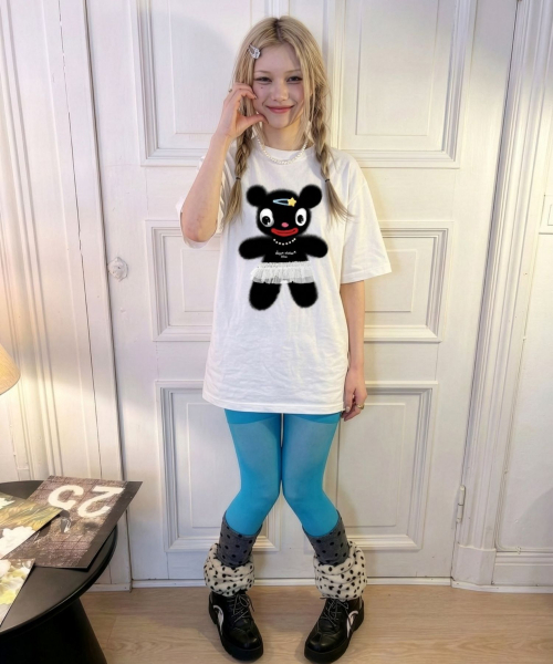BLOW(ブロウ)の「DOSAN atelier x BLOW Greedy Tutu Bear(Tシャツ/カットソー・レディース・ホワイト・FREE)」の4枚目の写真