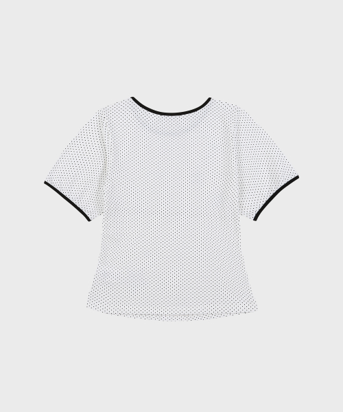 UPDRAFT（アップドラフト）の「DOT STAR RINGER SLIM T-SHIRTS [WHITE]（Tシャツ/カットソー・レディース・その他・FREE）」の2枚目の写真