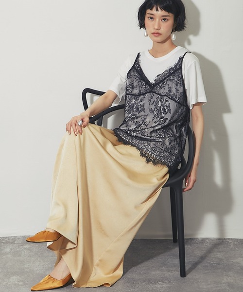 ANOTHER S(アナザーエス)の「Tシャツ&ひげレースキャミ2点セット(Tシャツ/カットソー・レディース・ホワイト×ホワイト/ホワイト×ブラック/ブラック×ホワイト・FREE)」の22枚目の写真