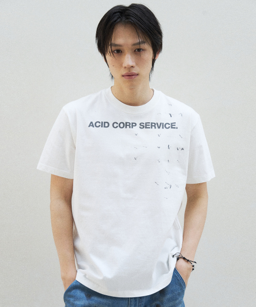 SLOWACID（スローアシッド）の「バード 半袖Tシャツ [ホワイト]（Tシャツ/カットソー・レディース・その他・SMALL/MEDIUM/LARGE/X-LARGE）」の2枚目の写真