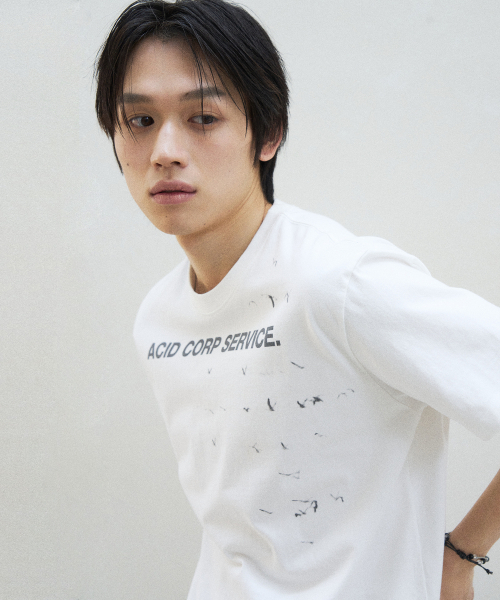 SLOWACID（スローアシッド）の「バード 半袖Tシャツ [ホワイト]（Tシャツ/カットソー・レディース・その他・SMALL/MEDIUM/LARGE/X-LARGE）」の3枚目の写真