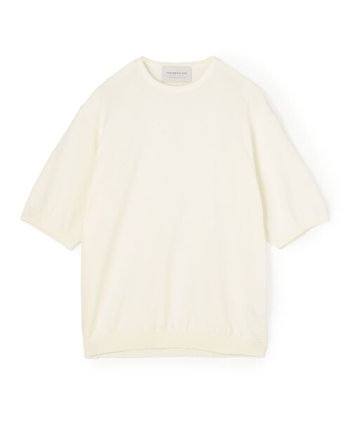 TOMORROWLAND (トゥモローランド)の「TOMORROWLAND tricot コットンニットTシャツ(ニット/セーター・メンズ・ホワイト/ベージュ/ブラック/ネイビー/ライトグレー/オレンジ・M/L/S)」の2枚目の写真