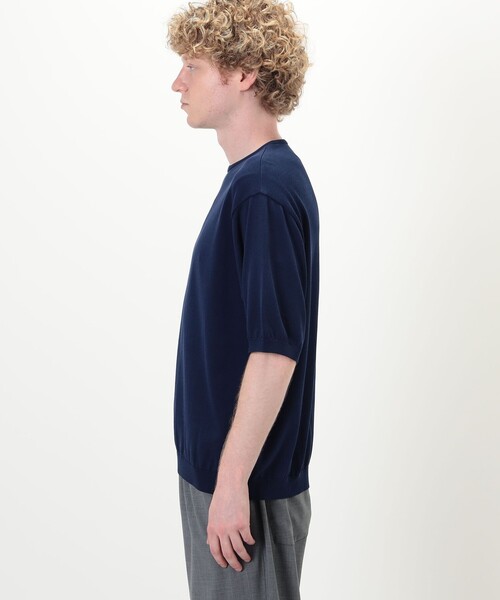 TOMORROWLAND (トゥモローランド)の「TOMORROWLAND tricot コットンニットTシャツ(ニット/セーター・メンズ・ホワイト/ベージュ/ブラック/ネイビー/ライトグレー/オレンジ・M/L/S)」の10枚目の写真
