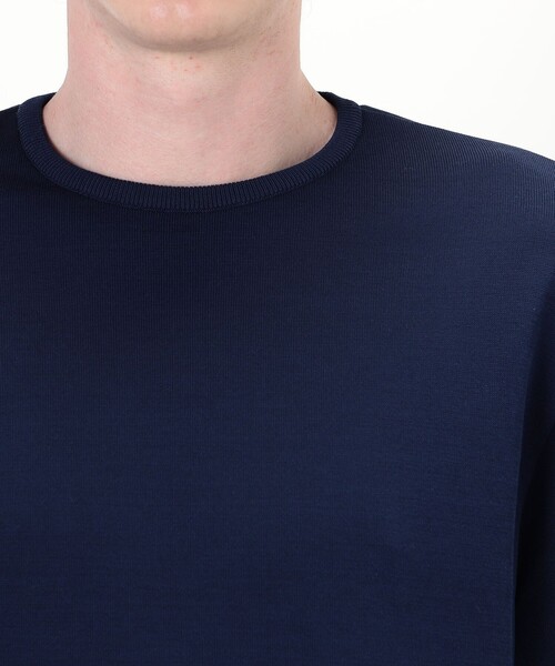 TOMORROWLAND (トゥモローランド)の「TOMORROWLAND tricot コットンニットTシャツ(ニット/セーター・メンズ・ホワイト/ベージュ/ブラック/ネイビー/ライトグレー/オレンジ・M/L/S)」の12枚目の写真