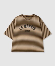 カレッジライクロゴボーダーTシャツ