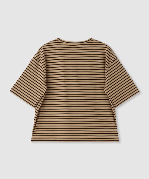 allureville(アルアバイル)の「カレッジライクロゴボーダーTシャツ(Tシャツ/カットソー・レディース・ブルー/ベージュ・2)」の13枚目の写真
