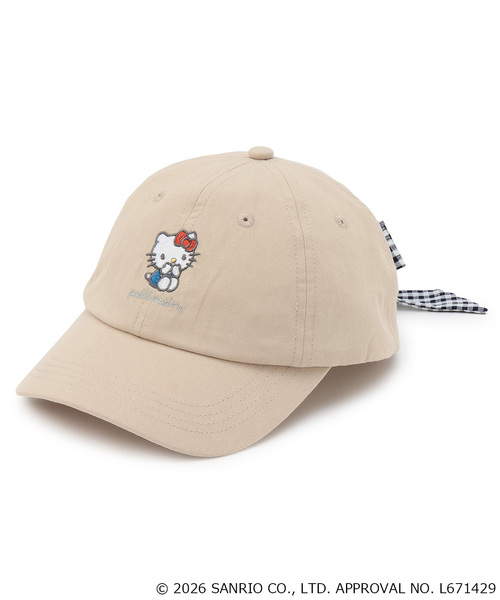 petit main(プティマイン)の「【サンリオキャラクターズ】刺しゅうキャップ(キャップ・キッズ・ライトピンク/サックスブルー/ライトベージュ・52cm/50cm/54cm)」の2枚目の写真
