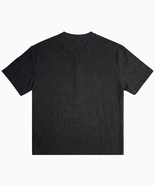 SAINTPAIN(セイントペイン)の「SPモノグラムワッフルヘンリーネック半袖Tシャツブラック(Tシャツ/カットソー・レディース・その他・MEDIUM/LARGE)」の2枚目の写真