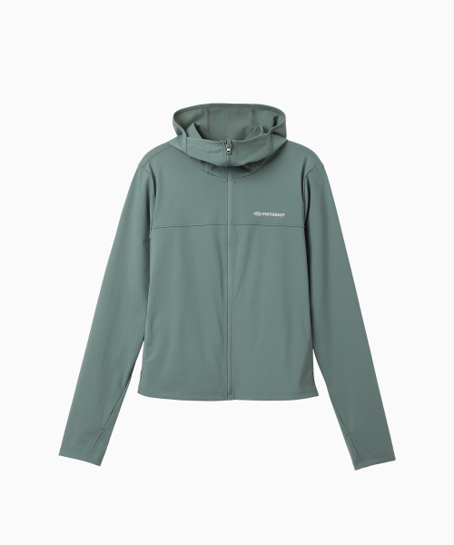 MENASOO（ミナス）の「Face Cover Zip Up Jersey_Mint（ナイロンジャケット・レディース・ミント・SMALL/MEDIUM/LARGE/X-LARGE）」の12枚目の写真
