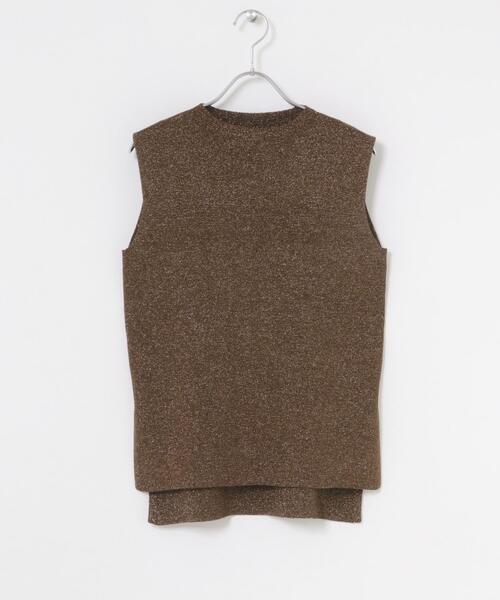 URBAN RESEARCH ROSSO WOMEN（アーバンリサーチ　ロッソ）の「接触冷感ハイネックラメプルオーバー（その他トップス・レディース・ブラウン/ライトベージュ・FREE）」の11枚目の写真