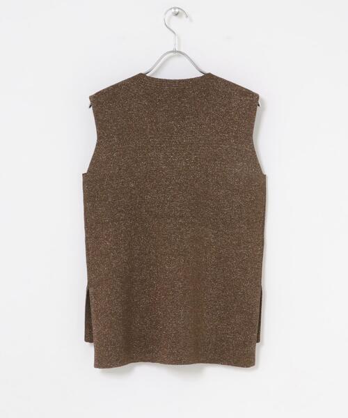 URBAN RESEARCH ROSSO WOMEN（アーバンリサーチ　ロッソ）の「接触冷感ハイネックラメプルオーバー（その他トップス・レディース・ブラウン/ライトベージュ・FREE）」の13枚目の写真
