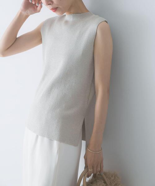 URBAN RESEARCH ROSSO WOMEN（アーバンリサーチ　ロッソ）の「接触冷感ハイネックラメプルオーバー（その他トップス・レディース・ブラウン/ライトベージュ・FREE）」の17枚目の写真