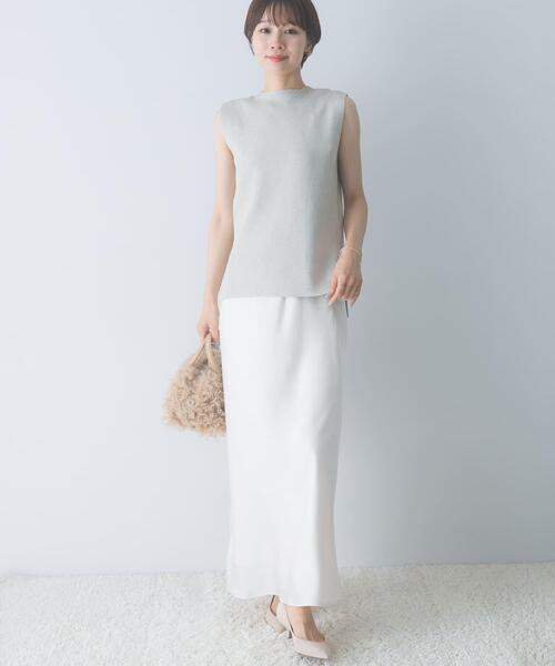 URBAN RESEARCH ROSSO WOMEN（アーバンリサーチ　ロッソ）の「接触冷感ハイネックラメプルオーバー（その他トップス・レディース・ブラウン/ライトベージュ・FREE）」の18枚目の写真