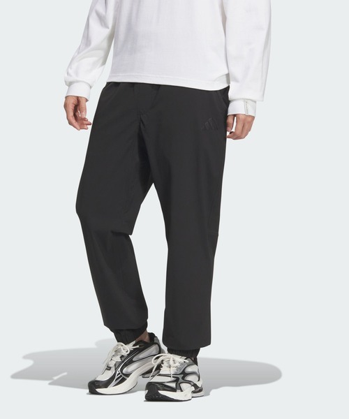 エッセンシャルプラス レギュラーフィット ストレッチ ウーブン フルレングス ジョガー パンツ / アディダス adidas