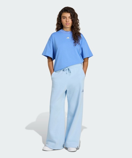 adidas(アディダス)の「W 3STRIPES STUDIO LOOSE Tシャツ / アディダス adidas(Tシャツ/カットソー・レディース・ブルー・LARGE/MEDIUM/SMALL/X-LARGE)」の3枚目の写真