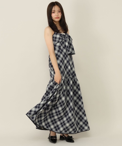 Heather(ヘザー)の「BIGリボンフレアキャミワンピース 1057783(ワンピース・レディース・ブラウン系その他/ブルー系その他/ホワイト系その他・FREE)」の19枚目の写真