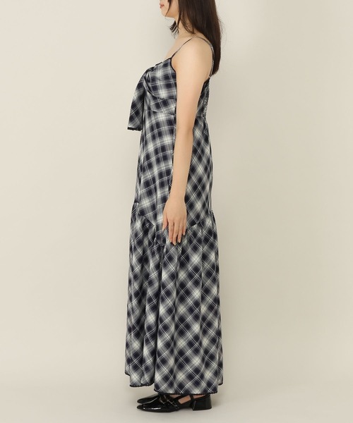 Heather(ヘザー)の「BIGリボンフレアキャミワンピース 1057783(ワンピース・レディース・ブラウン系その他/ブルー系その他/ホワイト系その他・FREE)」の12枚目の写真