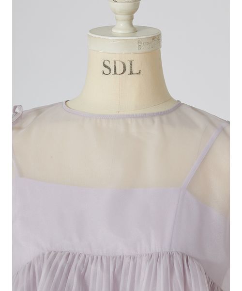 SNIDEL(スナイデル)の「フリルボレロセットオールインワン(つなぎ/オールインワン・レディース・ネイビー/グレー/ラベンダー・0/1)」の8枚目の写真