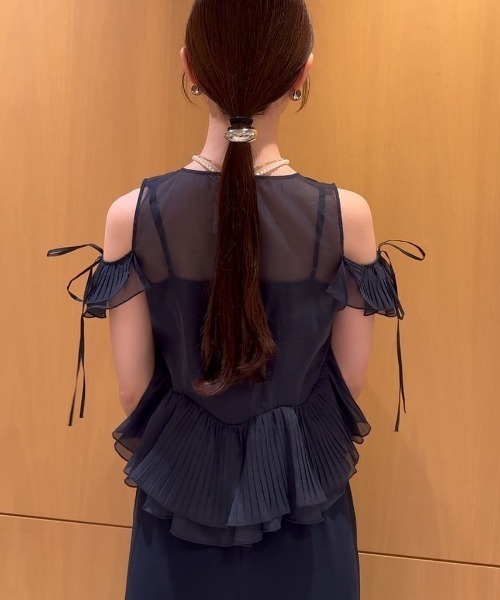 SNIDEL(スナイデル)の「フリルボレロセットオールインワン(つなぎ/オールインワン・レディース・ネイビー/グレー/ラベンダー・0/1)」の21枚目の写真