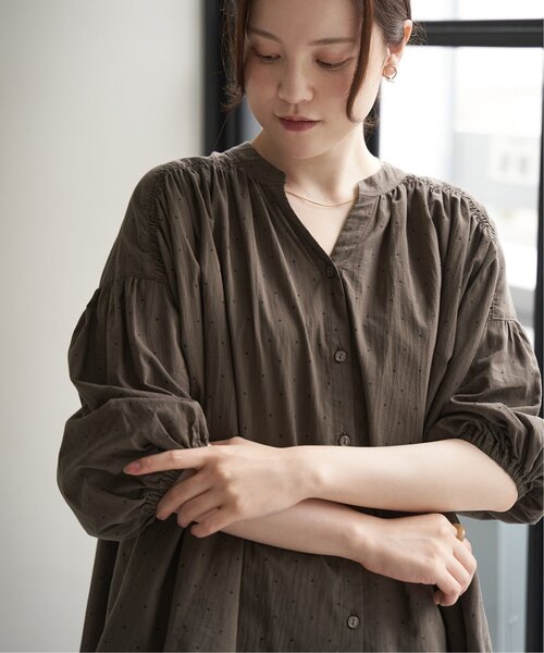 LBC(エルビーシー)の「ボイルギャザーブラウス(シャツ/ブラウス・レディース・チャコール/ブラウン/ホワイト・M)」の20枚目の写真
