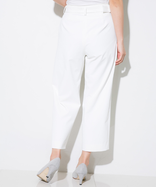 STUDIOUS（ステュディオス）の「STUDIOUS ウエストベルトストレートパンツ（その他パンツ・レディース・キャメル/ホワイト/ブラック・1/0）」の8枚目の写真