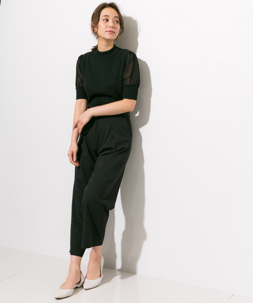 STUDIOUS（ステュディオス）の「STUDIOUS ウエストベルトストレートパンツ（その他パンツ・レディース・キャメル/ホワイト/ブラック・1/0）」の12枚目の写真