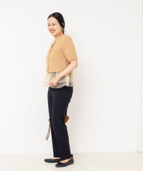 NOLLEY’S Sophi（ノーリーズソフィ）の「《セットアップ対応》ウォッシャブルダブルクロステーパードパンツ（その他パンツ・レディース・カーキ/ネイビー・38/40/36）」の10枚目の写真