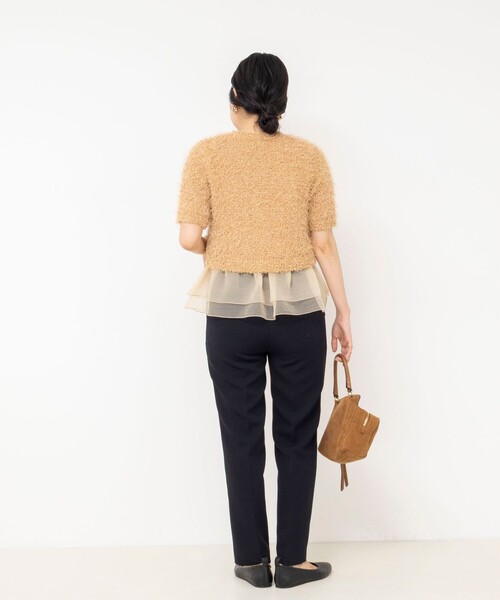 NOLLEY’S Sophi（ノーリーズソフィ）の「《セットアップ対応》ウォッシャブルダブルクロステーパードパンツ（その他パンツ・レディース・カーキ/ネイビー・38/40/36）」の11枚目の写真