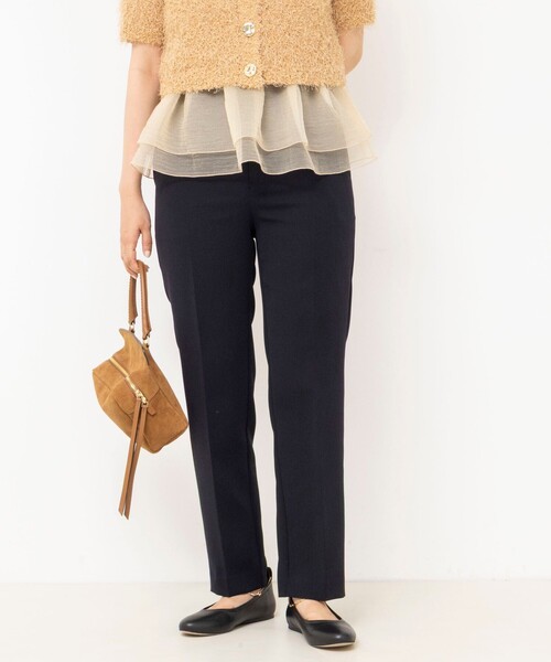 NOLLEY’S Sophi（ノーリーズソフィ）の「《セットアップ対応》ウォッシャブルダブルクロステーパードパンツ（その他パンツ・レディース・カーキ/ネイビー・38/40/36）」の14枚目の写真