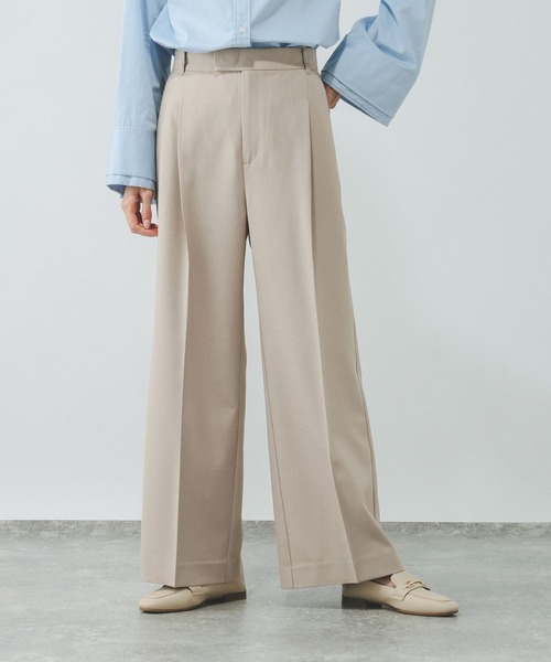 GLOBAL WORK(グローバルワーク)の「お手入れラクラクセットアップ/ワイドパンツ/684644(その他パンツ・レディース・ネイビー/グレイッシュベージュ/ブラウン/ブラウン系その他5・LARGE/MEDIUM/SMALL)」の15枚目の写真