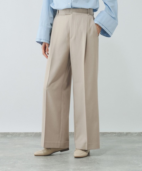 GLOBAL WORK(グローバルワーク)の「お手入れラクラクセットアップ/ワイドパンツ/684644(その他パンツ・レディース・ネイビー/グレイッシュベージュ/ブラウン/ブラウン系その他5・LARGE/MEDIUM/SMALL)」の16枚目の写真